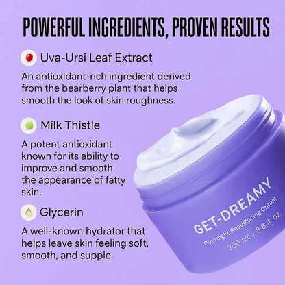 GET-DREAMY Clinically Proven Overnight Toning Cream for Loose Skin